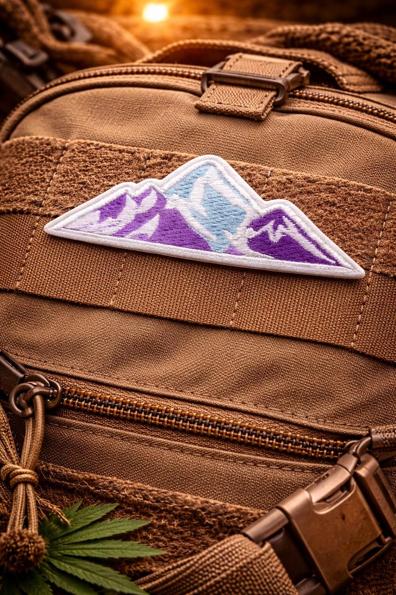 Mountain Patch/Iron-On Patch/Outdoor Adventure, Nature Hiking & Camping/Embroidered Sew-On Applique for Clothing Vest/Jacket Backpacks Gear image 3