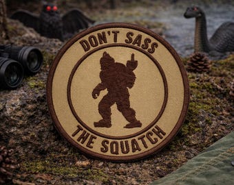 Bigfoot Patch/Iron-On Patch/Paranormal Badge/Sasquatch Cryptid/Funny Humor/Embroidered Sew-On Applique for Clothing Vest/Jacket Hat Backpack