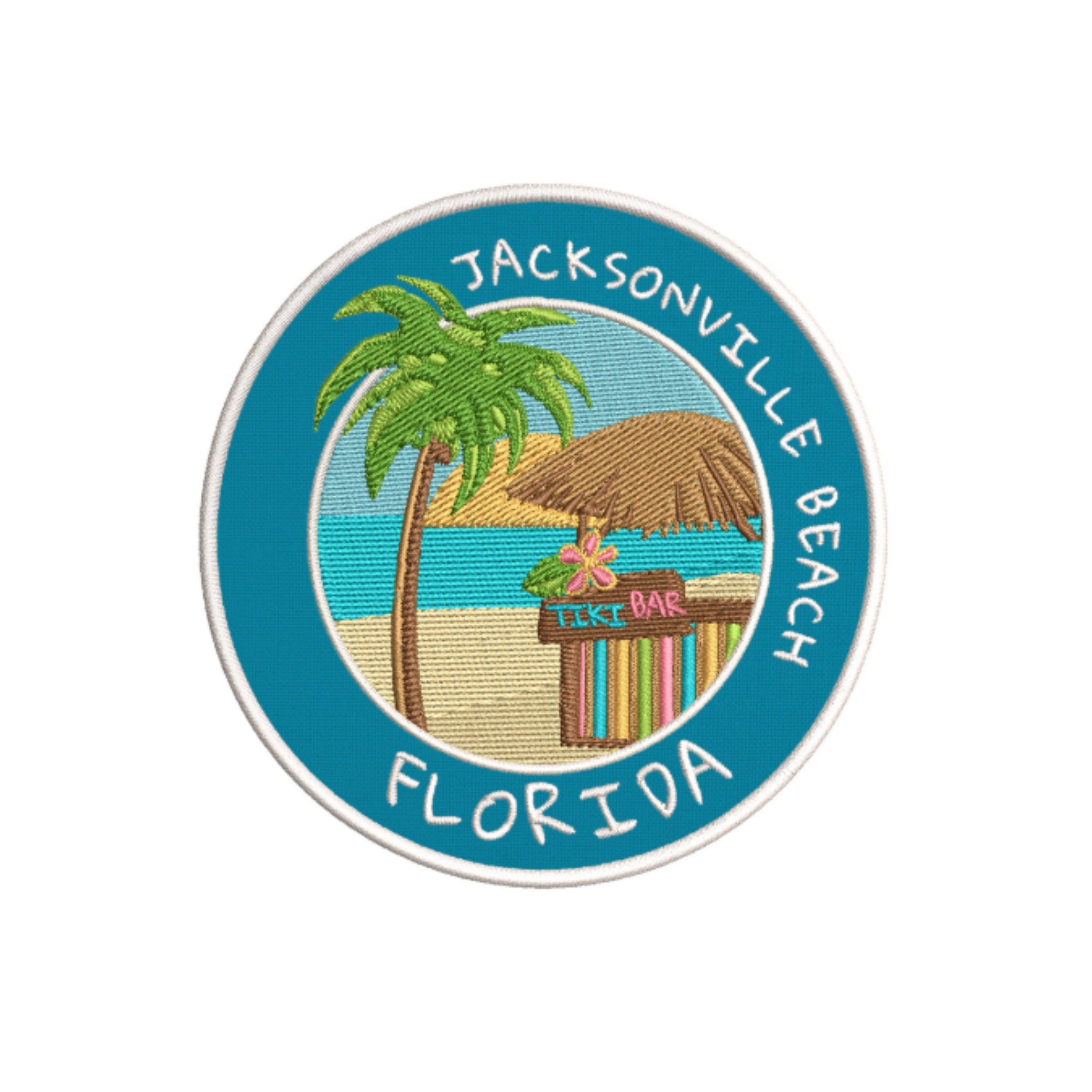 Jacksonville Beach Florida Embroidered 3.5 Patch Etsy