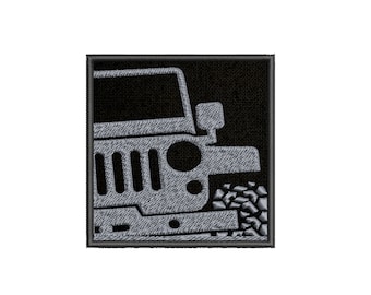 Wrangler Grill Embroidered Patch Iron-on//Sew-on Badge 4x4 Offroad Trail Applique