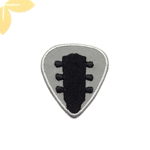 Guitar Picks & Bass Picks Patch Embroidered Iron-On Applique for Clothing, Vest, Jacket, Jeans, Bags, Music Band Badge Rock Concert Musician