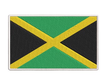 JAMAICA SIDEKICK WORD COUNTRY FLAG IRON-ON PATCH CREST BADGE 1.5 X 4.5 IN - Foto 4