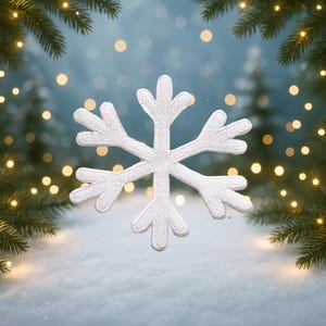 Iron-On Snowflake Patch/Christmas Patch/Applique for Stocking & Clothes/Vest/Jacket/Hat/Winter Patch/DIY Craft Projects