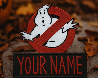 Ghostbusters YOUTH Kids Custom Name Patch Iron On Patch Flight Suit Costume