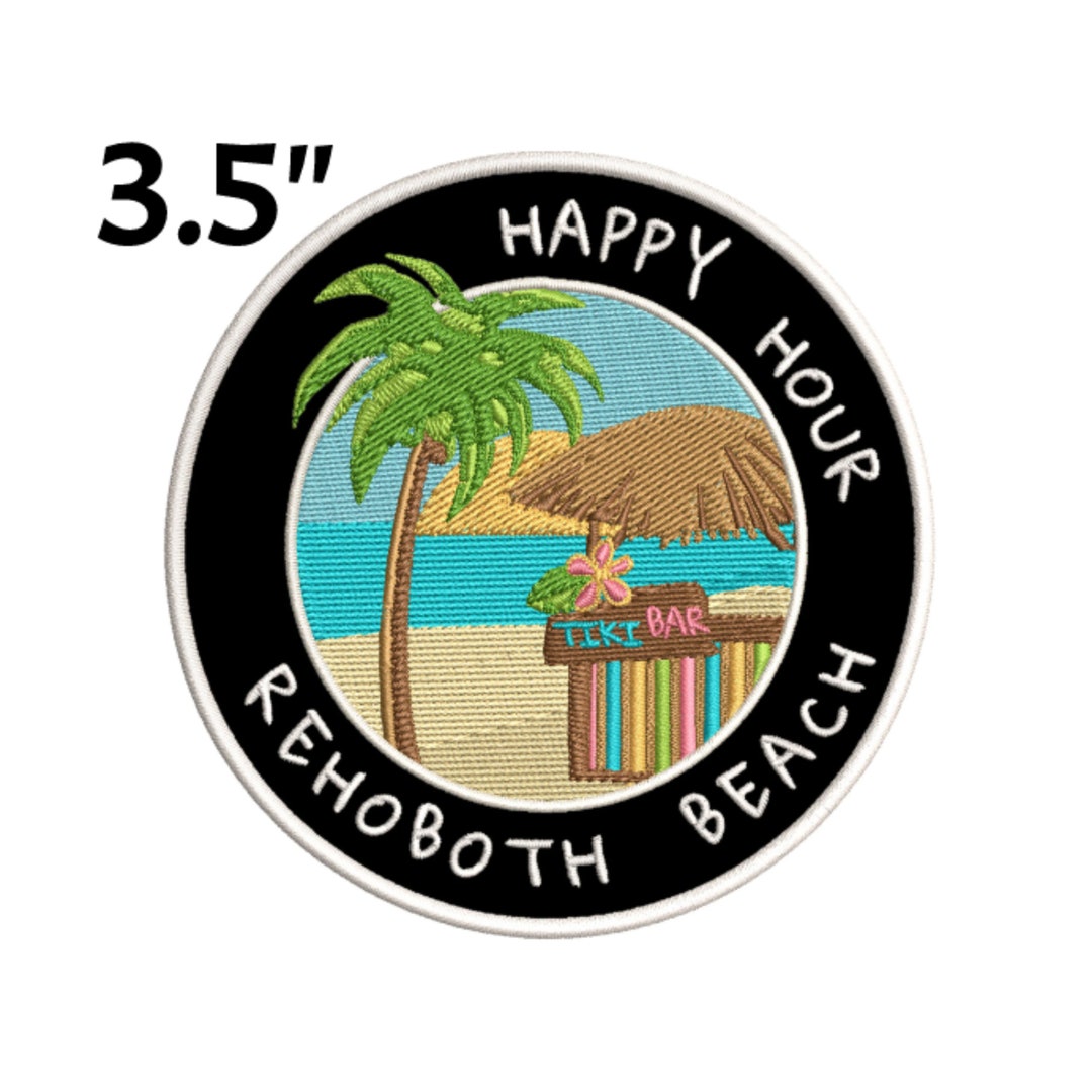 Rehoboth Beach Souvenir Patch Embroidered Ironon/sewon Applique
