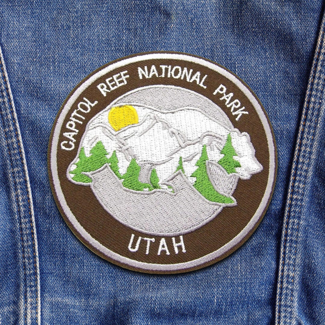 Patch Ree Capitol Reef Park Patch Embroidered Iron-on Applique for Backpacks ...