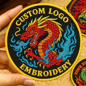 Custom Logo Patch, Personalized Logo Patches, Bulk & Wholesale | Iron-On, Sew-On, Velcro | For Business, Teams, For Clothes, Jackets, Hats