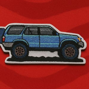 Retro Land Cruiser Patch/Iron-On Patch/Land Yacht/Retro SUV Badge/Embroidered Sew-On Applique for Clothing Vest/Jacket Backpack Gear