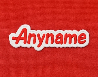 Custom Christmas Name Patch, Custom Name Patch, Sew/Iron On Embroidery Patches for Clothes Jackets Backpacks, Personalized Name Patches