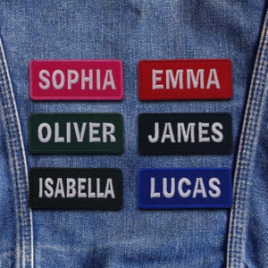 Custom Name Patch Embroidered, Colorful Custom Name Patches, Sew On/Iron On Patches for Clothes Jackets Backpacks, Personalized Patches