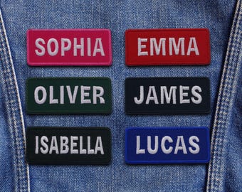 Custom Name Patch Embroidered, Colorful Custom Name Patches, Sew On/Iron On Patches for Clothes Jackets Backpacks, Personalized Patches