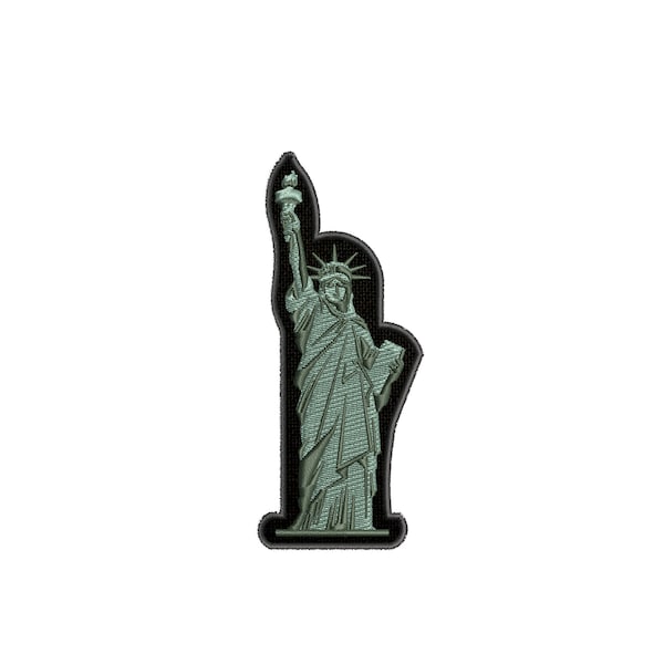 Statue de la liberté monument national brodé patch thermocollant/cousu souvenir cadeau badge emblème pour vêtements gilet veste jeans applique