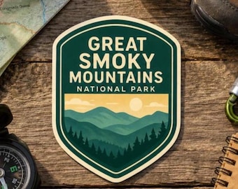 Great Smoky Mountains Park Decal/Waterproof Vinyl Decal Sticker/UV Resistant Decal/Sticker Decal/Vinyl Nature Decal/Car Window/Truck Bumper
