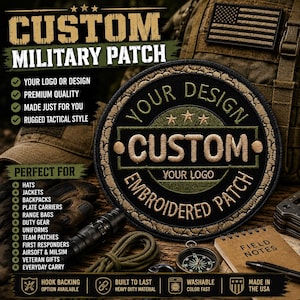 Custom Embroidery Image Patches Personalized Design Your Own Patch, Customized Patch, Custom Logo Patch Applique for Clothes Hats Backpacks