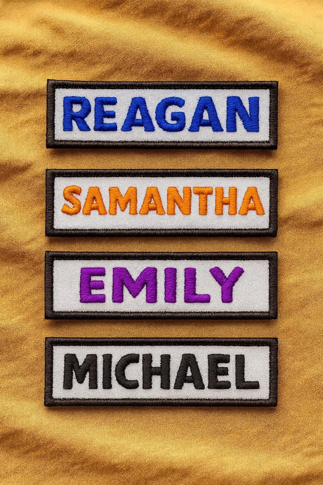 Personalized Name Patch Embroidered, Custom Text Patches Embroidered ...