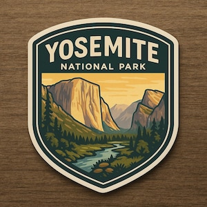 Yosemite Park Decal/Waterproof Vinyl Decal Sticker/UV Resistant Decal/Sticker Decal/Vinyl Nature Decal/Car Window/Truck Bumper/Souvenir