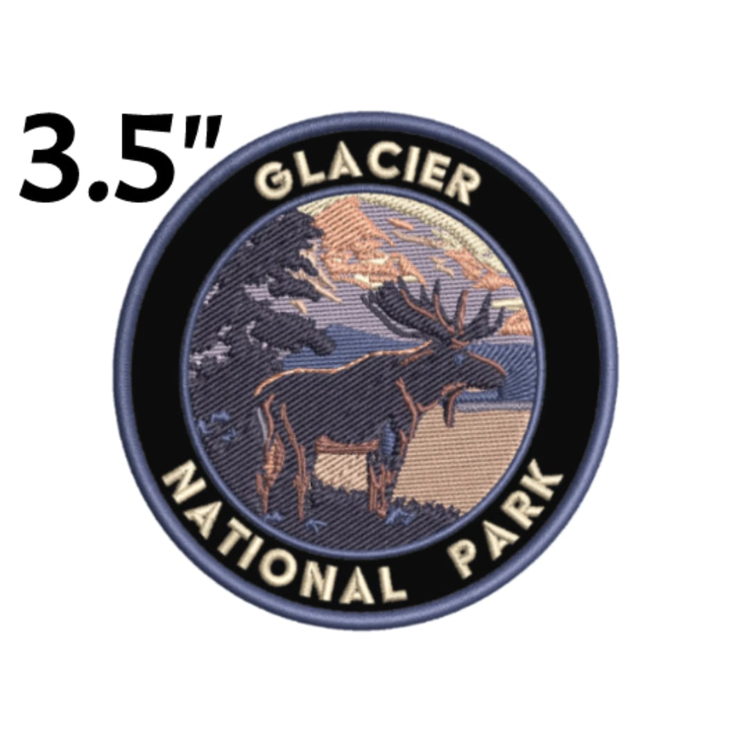 Glacier National Park Patch Embroidered Iron-on/sew-on Premium Applique ...