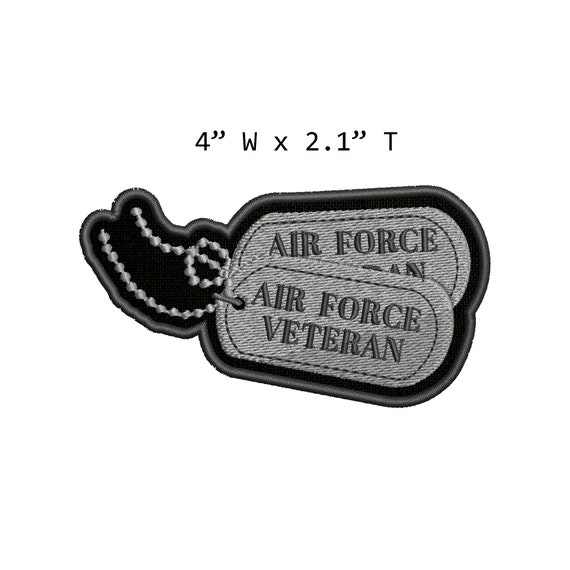 Embroidered US Air Force Veteran Hat Vest Patch Sew Iron Military USAF Vet Gift Embroidered US Air Force Veteran Hat Vest Patch Sew Iron Military USAF Vet Gift