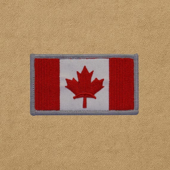 Canada Flag Embroidered Patch Canadian Maple Leaf Iron On Sew On