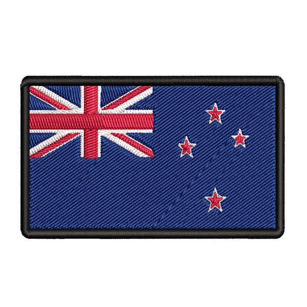 New Zealand Flag Patch Embroidered Iron-on/Sew-on Applique Clothing Vest Jacket Military Gear, Uniform Shoulder Badge Emblem