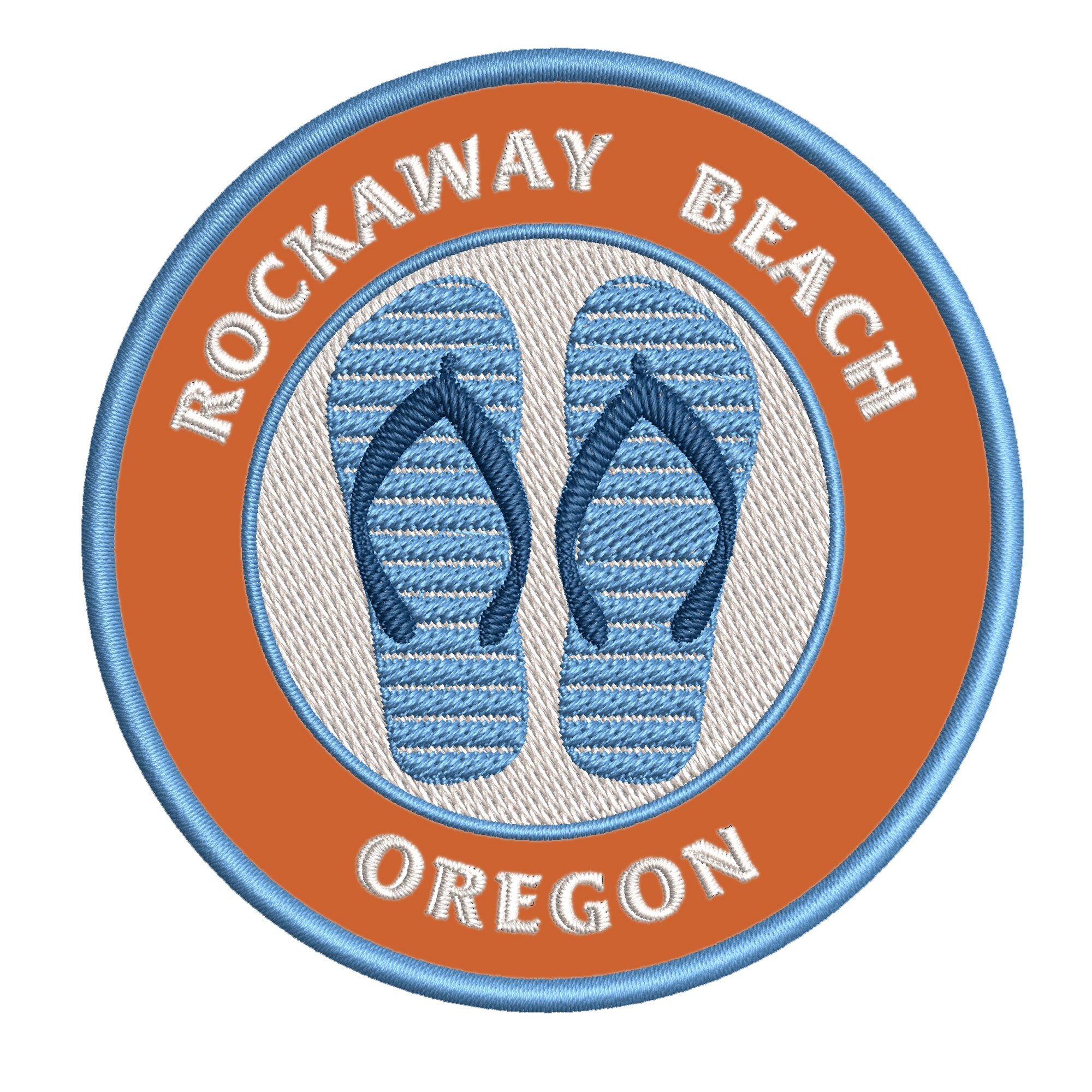 Rockaway Beach Oregon Embroidered 3.5 Patch Iron Etsy