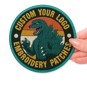 Custom Logo Patch, Personalized Logo Patches, Sew On/Hook & Loop Patch Applique for Clothes Backpacks Hats, Custom Iron on Logo Patch