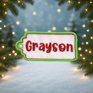 Personalized Name Patch Embroidered, Custom Text Patches Embroidered, Sew On/Iron On Patch Applique for Clothes Backpacks, Custom Name Patch