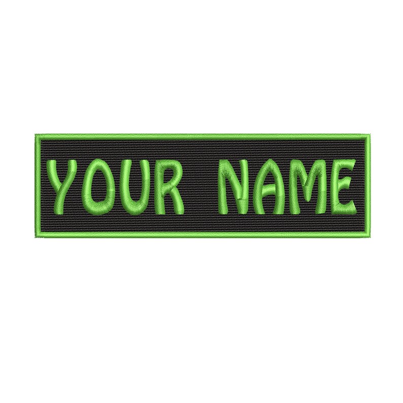 SMALL 4 X 1 Custom Name Tag Emblem Ironon Patch Etsy