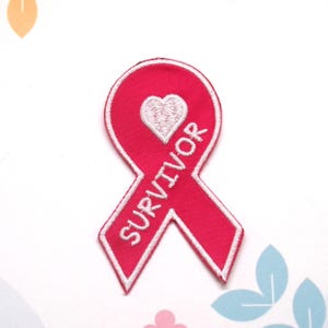 Custom Name Patch &quot;Your Name&quot; Pink Breast Cancer Awareness Support Ribbon Personalized Patch Embroidered Iron-On Applique for Vest, Clothing
