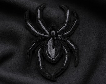 thumbnail image 2 of Akacha Spider Web Embroidered Patch – Heat Seal, For Backpack Or Flag 2 of 3