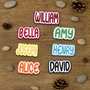 Personalized Name Patch Embroidered, Custom Text Patches Embroidered, Sew On/Iron On Patch Applique for Clothes Hats Backpacks
