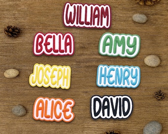 Personalized Name Patch Embroidered, Custom Text Patches Embroidered, Sew On/Iron On Patch Applique for Clothes Hats Backpacks