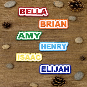 Personalized Name Patch Embroidered, Custom Text Patches Embroidered, Sew On/Iron On Patch Applique for Clothes Hats Backpacks