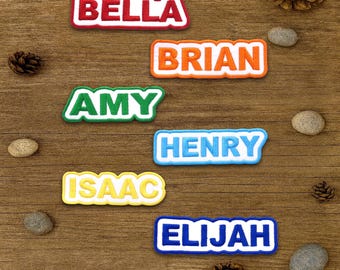 Personalized Name Patch Embroidered, Custom Text Patches Embroidered, Sew On/Iron On Patch Applique for Clothes Hats Backpacks