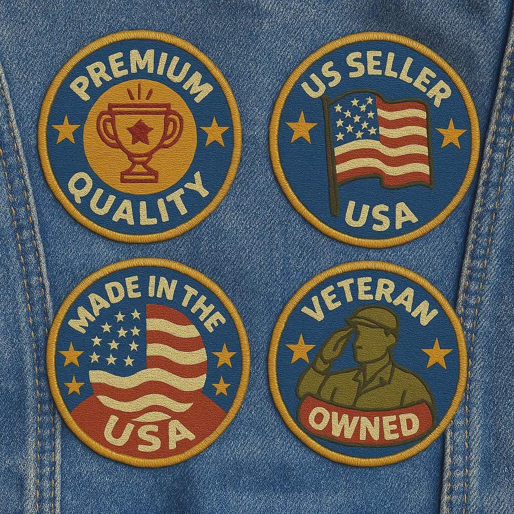 ‘Loud Pipes Save Lives’ Motorcycle Vest Patch – Embroidered Iron-On Biker MC Patch