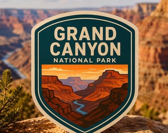 Grand Canyon Park Decal/Waterproof Vinyl Decal Sticker/UV Resistant Decal/Sticker Decal/Vinyl Nature Decal/Car Window/Truck Bumper/Souvenir