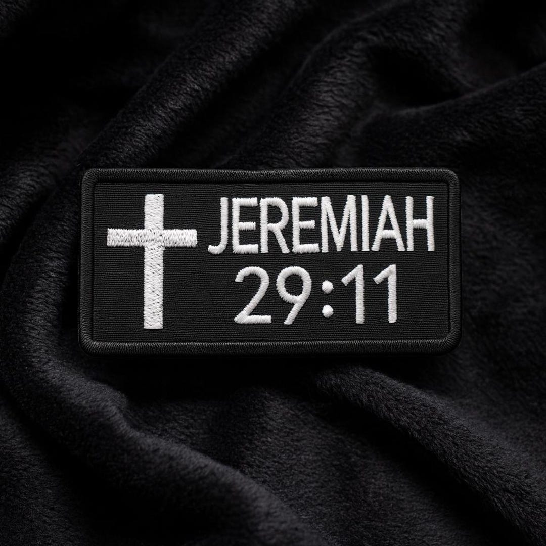 Jeremiah 29:11 Patch/Bible Verse Patch/Iron-On Patch