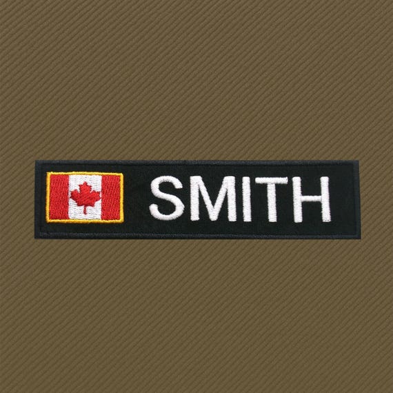 Hungry Bear Designs Custom Military Name Tag Patch – Personalized Embroidered Iron-On, Tactical Uniform Biker Applique, Made In USA