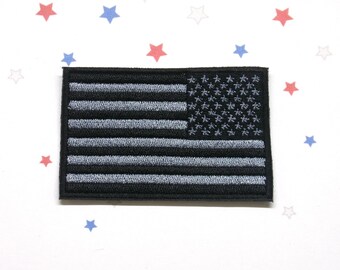  Bandiera Americana Tattica US Morale Militare – Patch Iron-on Nera E Operativa - Foto 2