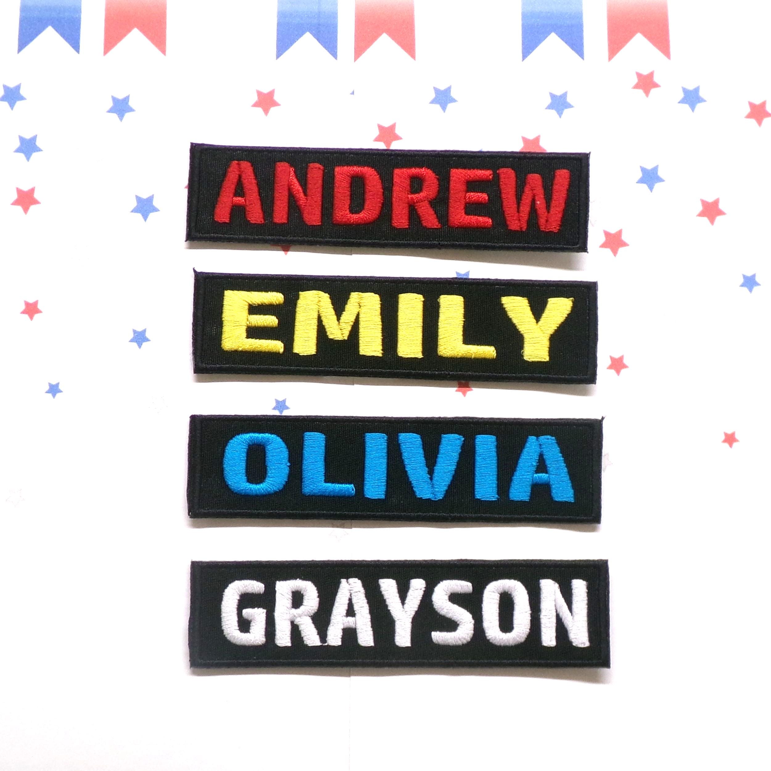 アイロンプリント名札 カスタマイズ可能　ネームタグ　お名前アイロンプリント アイロンプリント名札 カスタマイズ可能 ネームタグ お名前アイロン