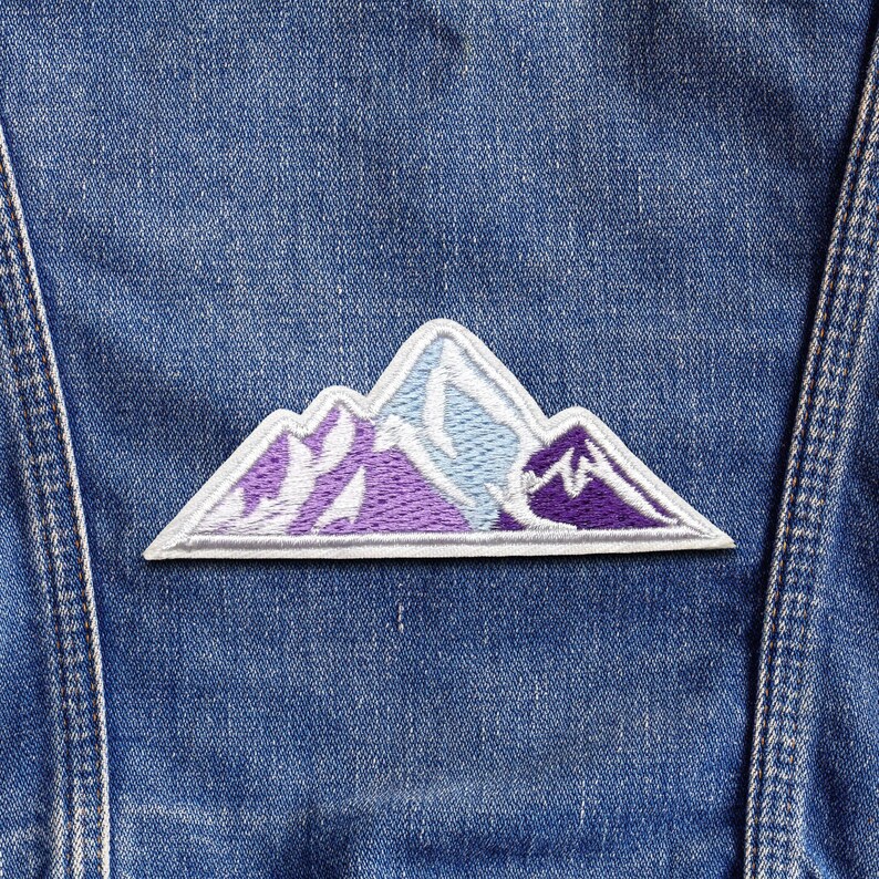 Mountain Patch/Iron-On Patch/Outdoor Adventure, Nature Hiking & Camping/Embroidered Sew-On Applique for Clothing Vest/Jacket Backpacks Gear image 7