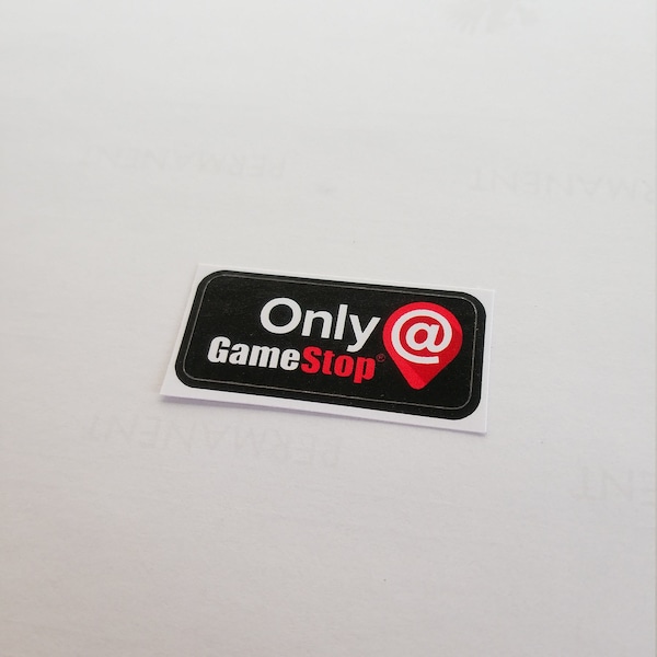 Funko Pop Only at GameStop replacement sticker