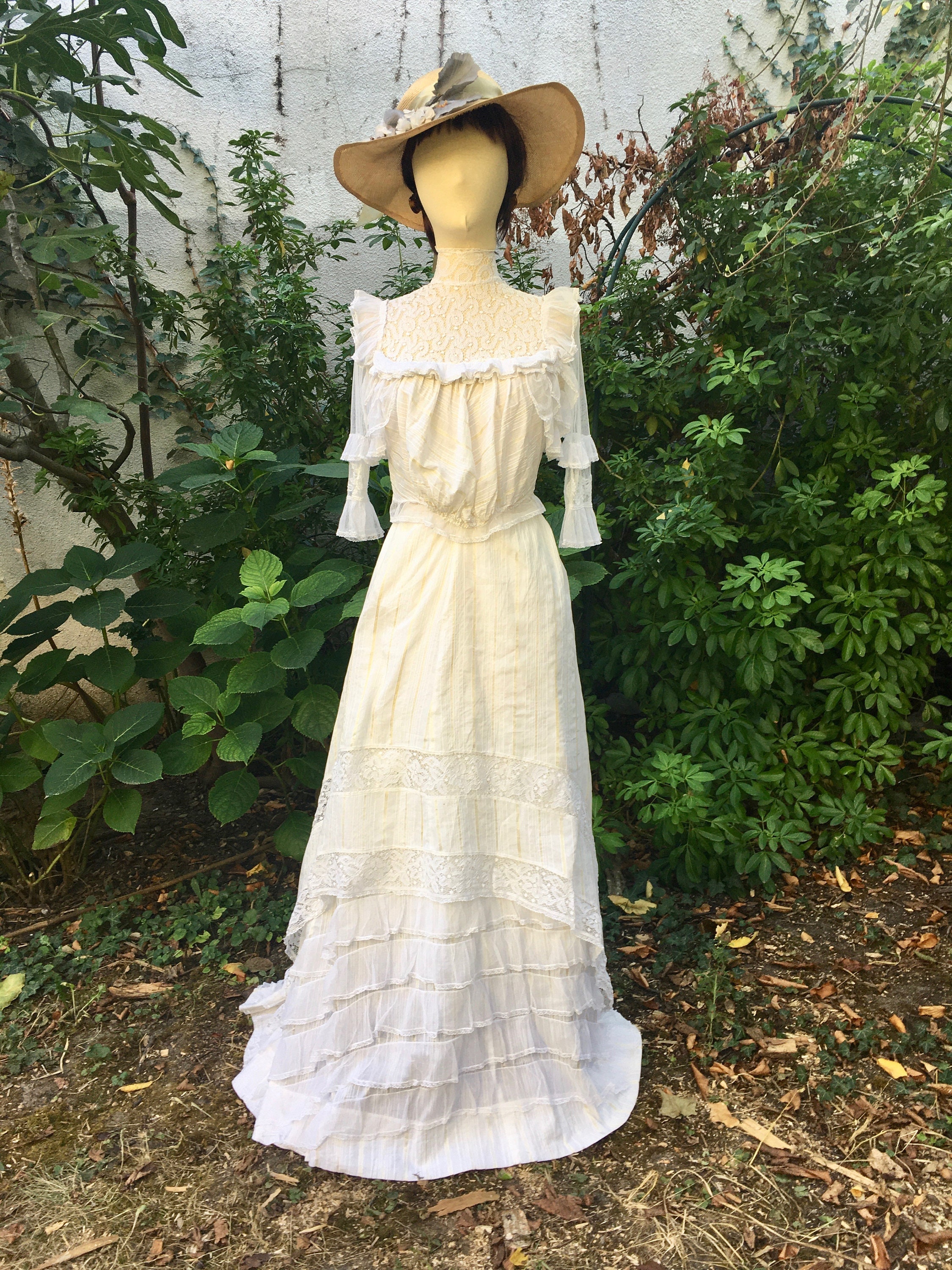 AUTHENTIC VINTAGE Dress 1900/1910 Perfect Condition - Etsy AUTHENTIC VINTAGE Dress 1900/1910 Perfect Condition - Etsy