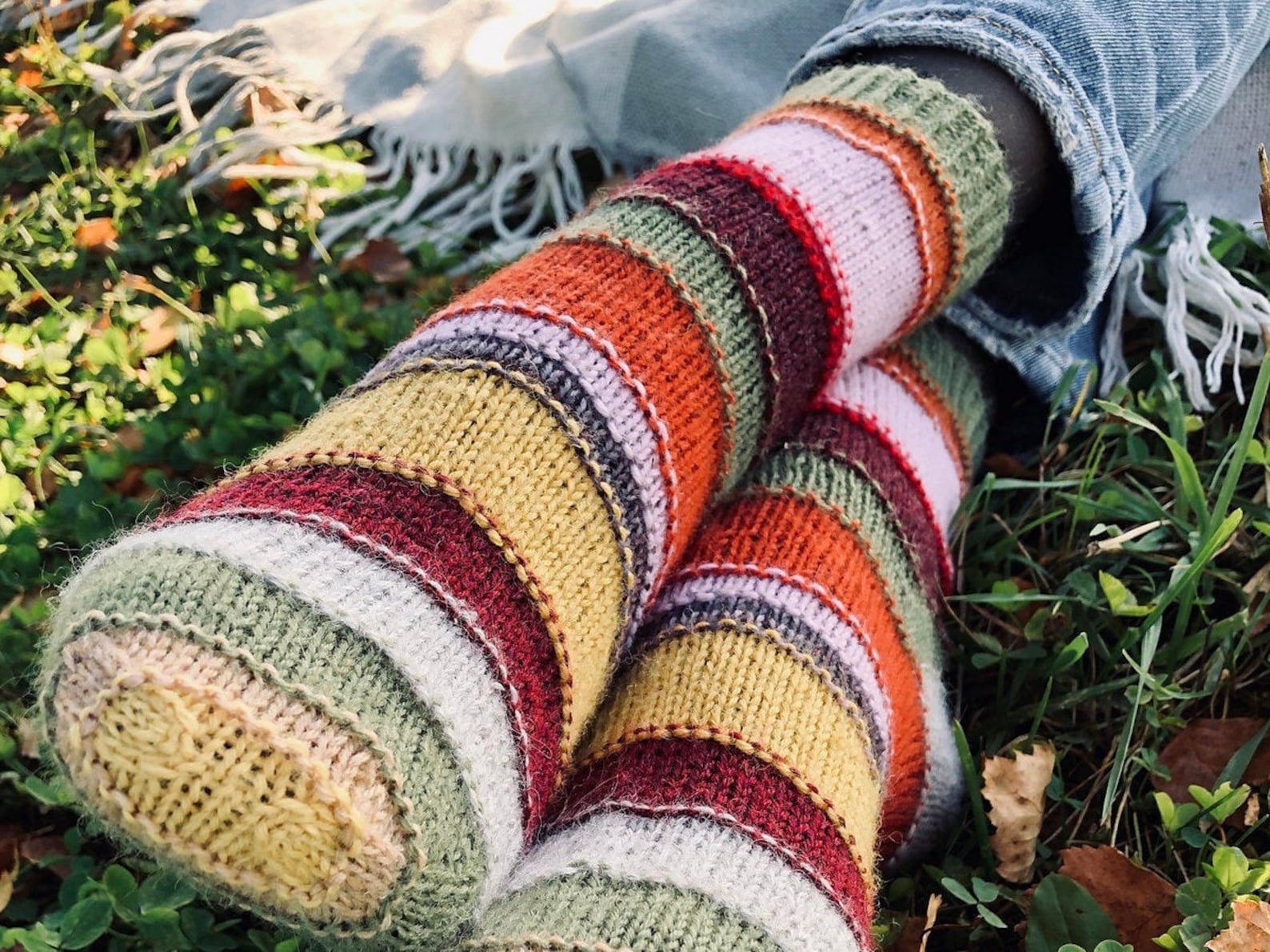 Knitting kit with sock yarn wool socks craft kit for adults Etsy