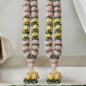 Varmala Bollywood Wedding Garlands   , Wedding Mala, Engagement Garland , Jaimala , Bride and Groom garland Asian Wedding Garlands
