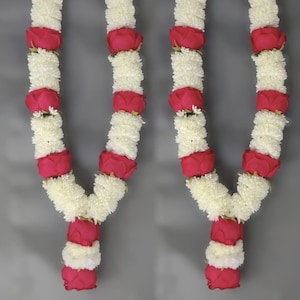 ROSE Varmala, Nikah Garlands   Wedding Mala, Engagement Garland , Jaimala , Bride and Groom garland Asian Wedding Garlands