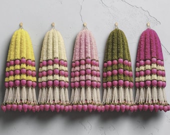 Decor Fabric Garland  With Lotus Buds For home Puja,Wedding Decor Mandap event  hangings