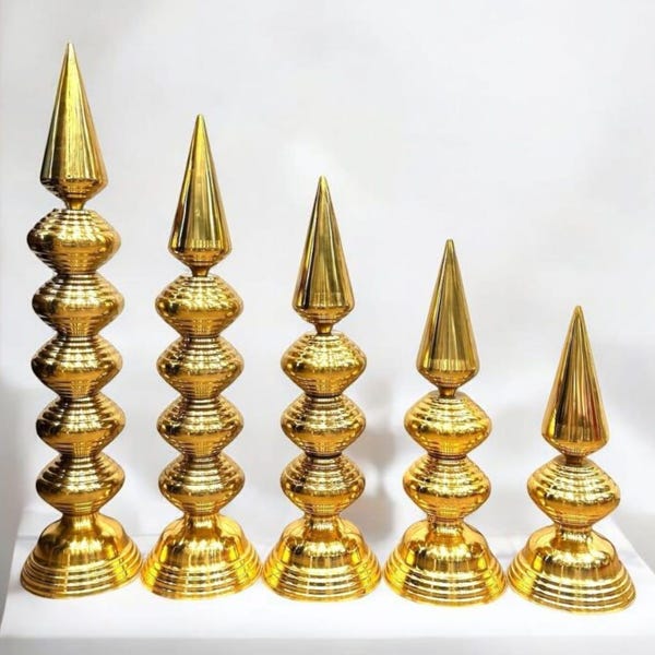 Brass Kalash Minar Showpiece Kashi Vilakku For Temple Wedding Event South Indian  Spiritual Decoration
