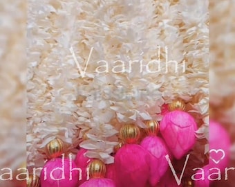 3ft Lotus Buds Jasmine  Garland Flower for Wedding Decoration-Flower Garland - Party Backdrop - Nikah-Mandap Decor