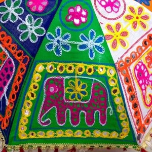 indian umbrella 
elephant umbrella 
embroidered umbrella 
indian handicrafts 
decorative parsols 
rajasthani umbrella 
umbrella for decoration